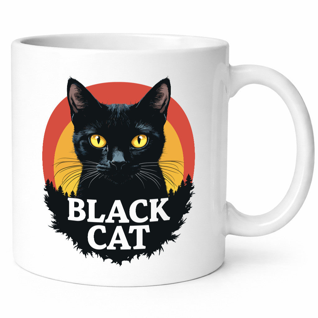 Black Cat | Schwarze Katze Böse Humor Tierliebhaber Geschenkidee Tasse