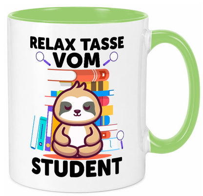 Relax Tasse: Student | Universität Uni Studium lustiger Spruch Geschenk Humor
