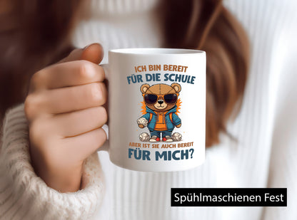 Ich bin bereit für die Schule | Einschulung lustig Humor Geschenkidee Geschenk