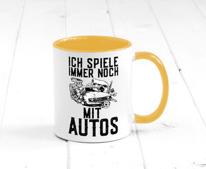 Spiele noch mit Autos | Werkstatt Werkzeug Mechaniker lustiger Spruch Geschenk