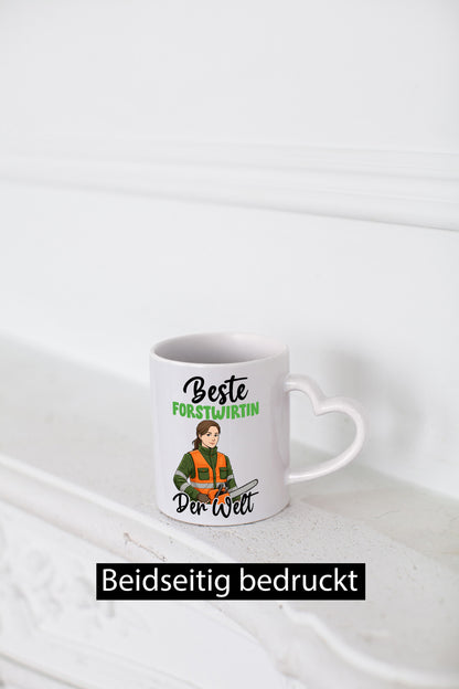 Beste Forstwirtin | Forst Wirtin v2 lustig Humor Geschenkidee Geschenk Tasse