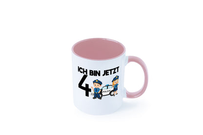 Ich bin jetzt 4 | Polizei 4. Geburtstag Jähriger Geschenk Geschenkidee lustiger