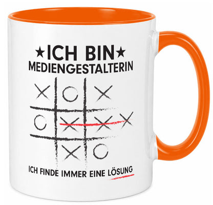 Löse Probleme: Mediengestalterin | Medien Geschenkidee Humor Tasse