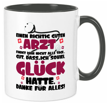 Richtig guter Arzt | Dankeschön Tasse Ãrzte Spruch vl1 Humor Geschenkidee