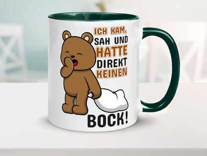 Direkt keinen Bock! | Büro Faultier Morgenmuffel Geschenk Arbeit Kollegen