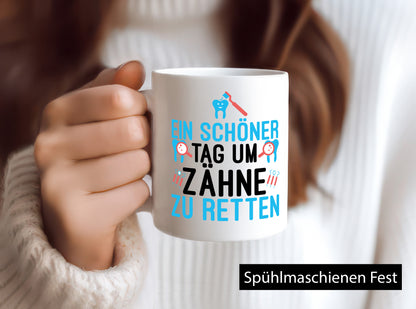 Zähne retten | Zahnarzt Praxis lustiger Spruch Kollege Geschenkidee Arbeit