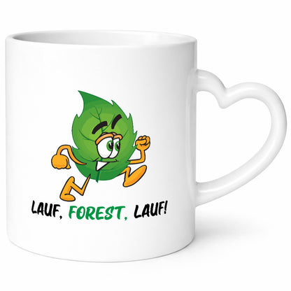 Lauf Forest | rennendes Blat Geschenk Humor Geschenkidee lustiger Spruch Tasse