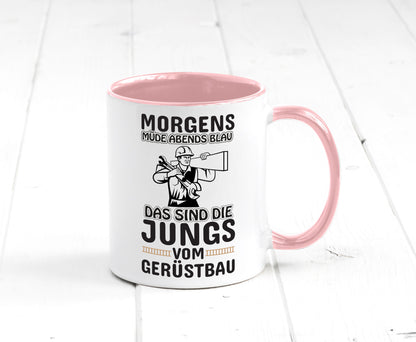Jungs vom Gerüstbau | Gerüstbauer Tasse Baustelle Geschenk Humor Geschenkidee