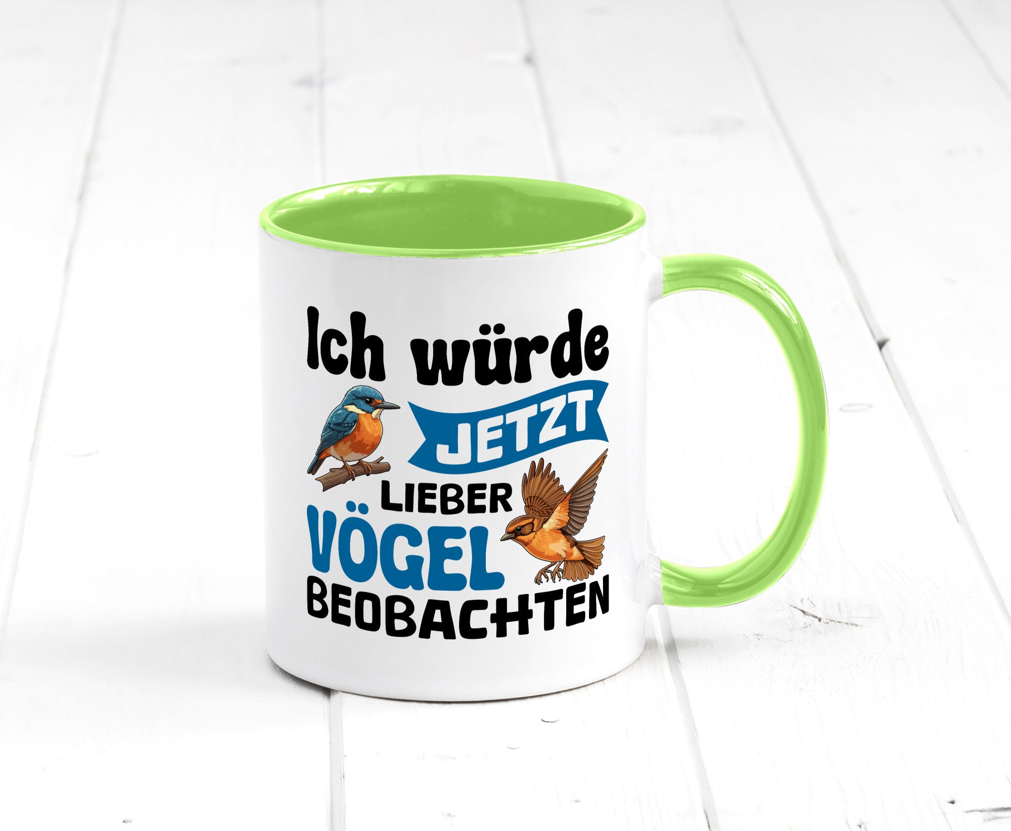 Vögel beobachten | Vogel lustig Humor Geschenkidee Geschenk Tasse