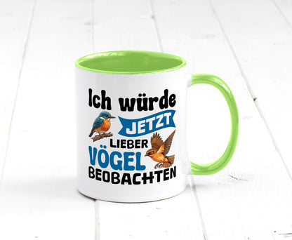 Vögel beobachten | Vogel lustig Humor Geschenkidee Geschenk Tasse