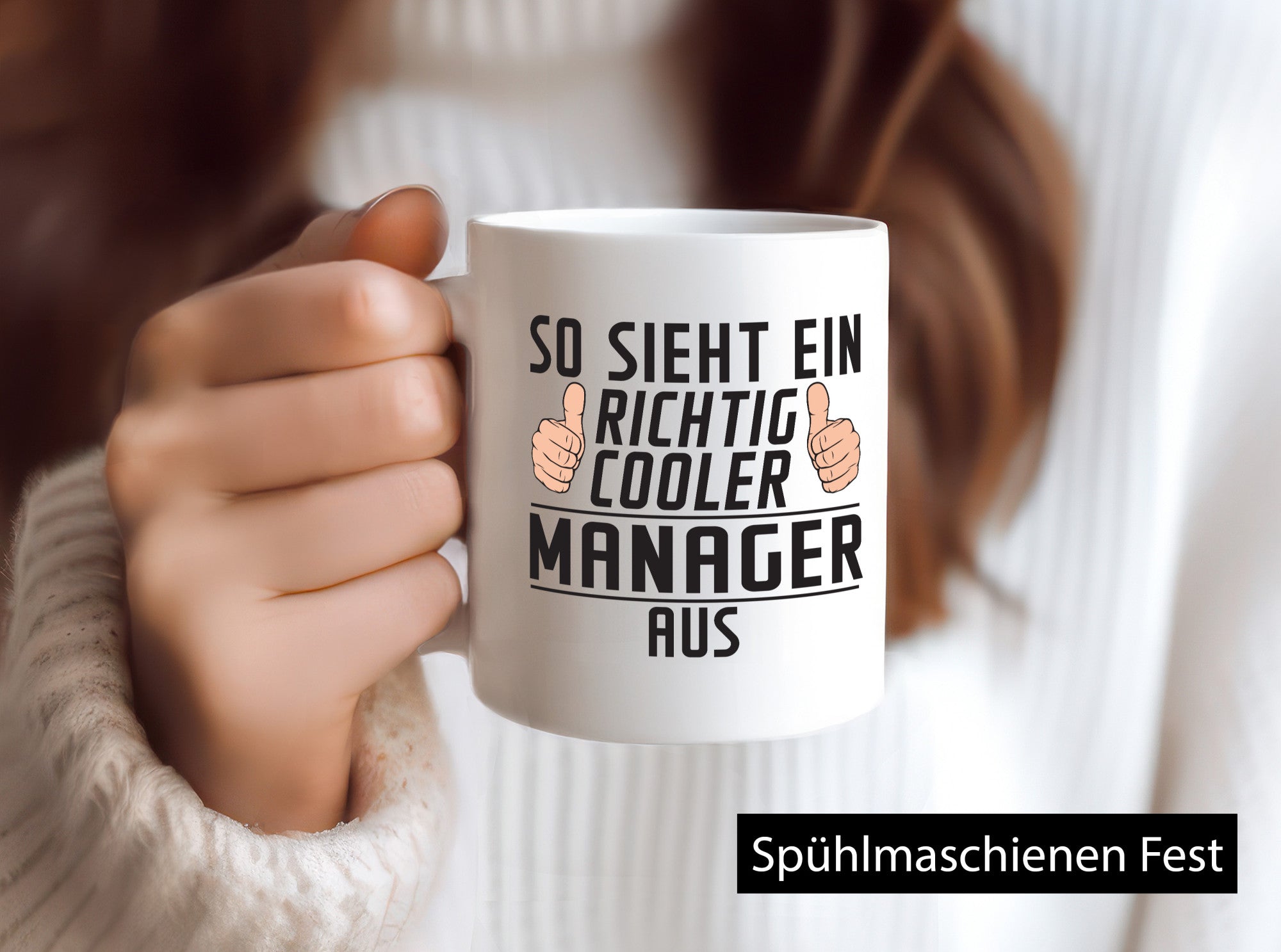 Richtig Cooler Manager | Management lustig Humor Geschenkidee Geschenk Tasse