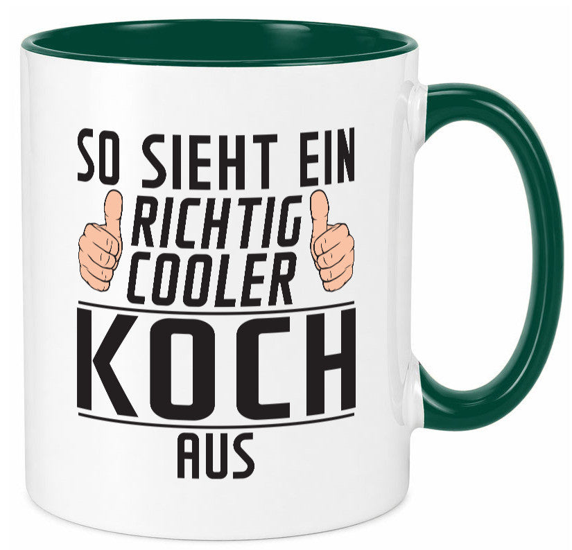 Richtig Cooler Koch | Chefkoch Humor Arbeit Kollegen Büro Geschenkidee Tasse