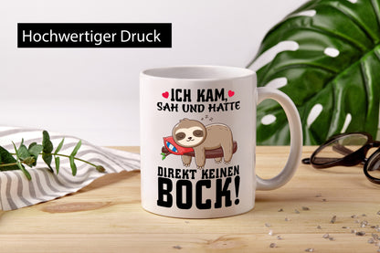 Ich habe kein Bock Geschenk Humor Geschenkidee lustiger Spruch Tasse