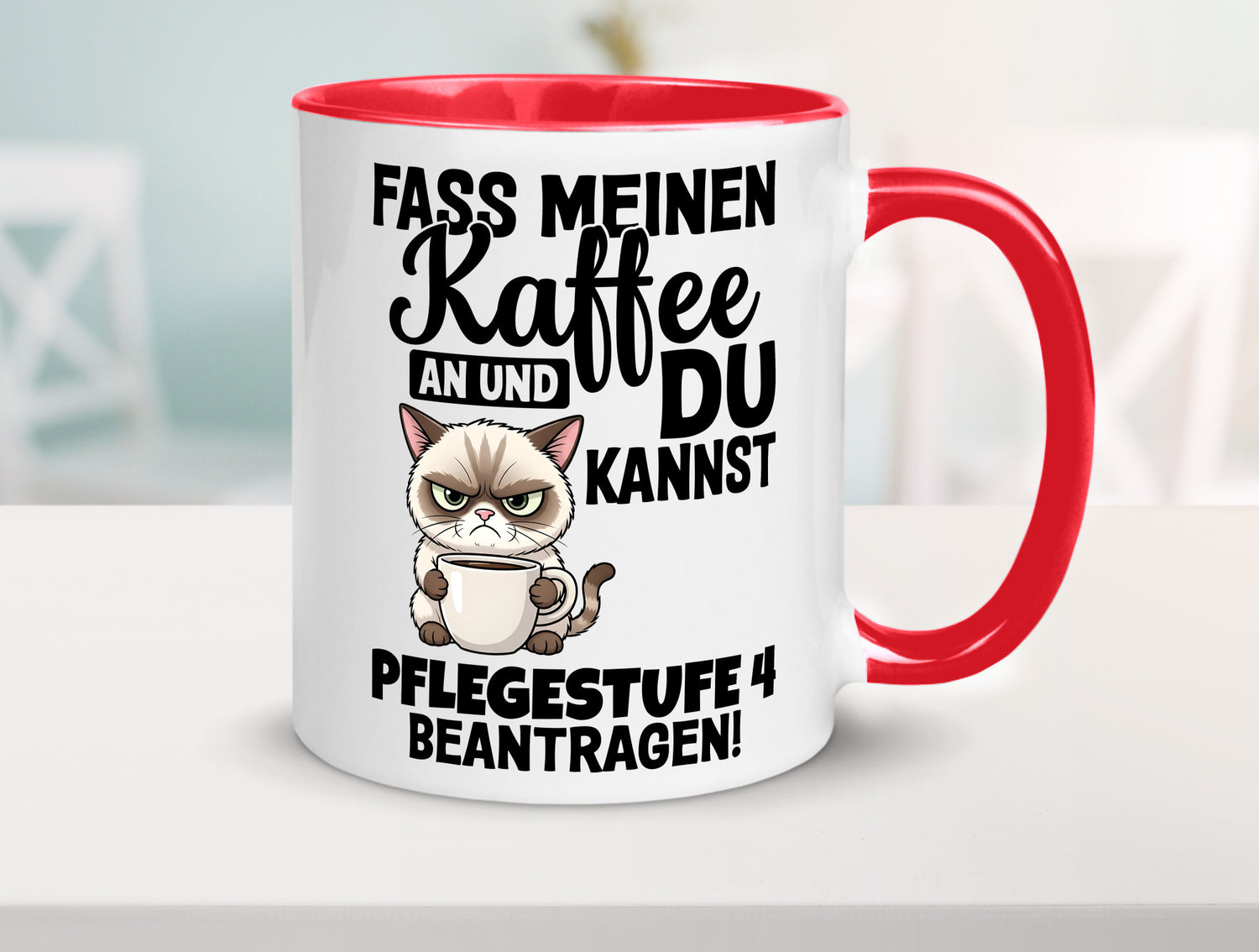 Fass meinen Kaffee an | Pflegestufe 4 Krankenschwester v3 Geschenkidee Humor