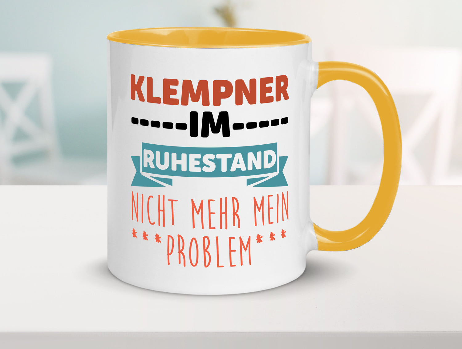 Klempner im ruhestand nicht mehr mein Problem Geschenkidee Jubiläum Humor Tasse