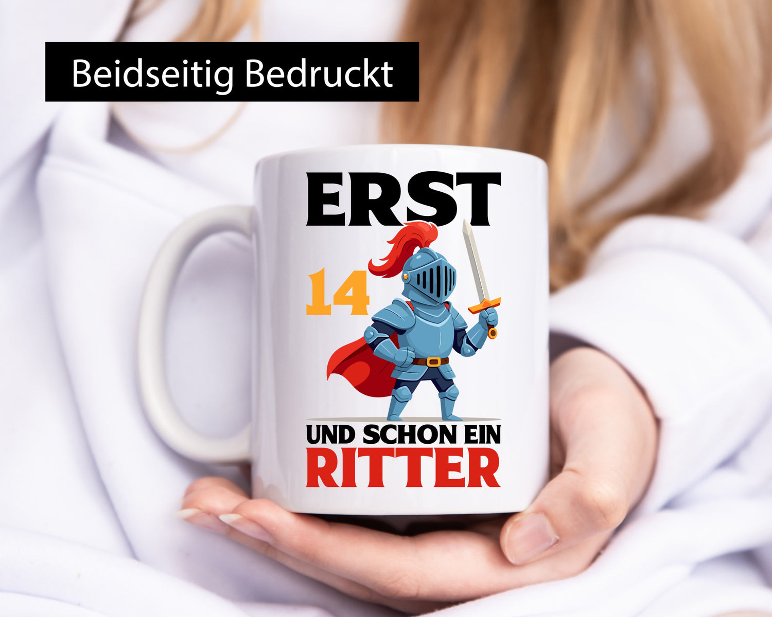 14. Geburtstag | 14 Jahre und schon ein Ritter Humor Geschenkidee Tasse