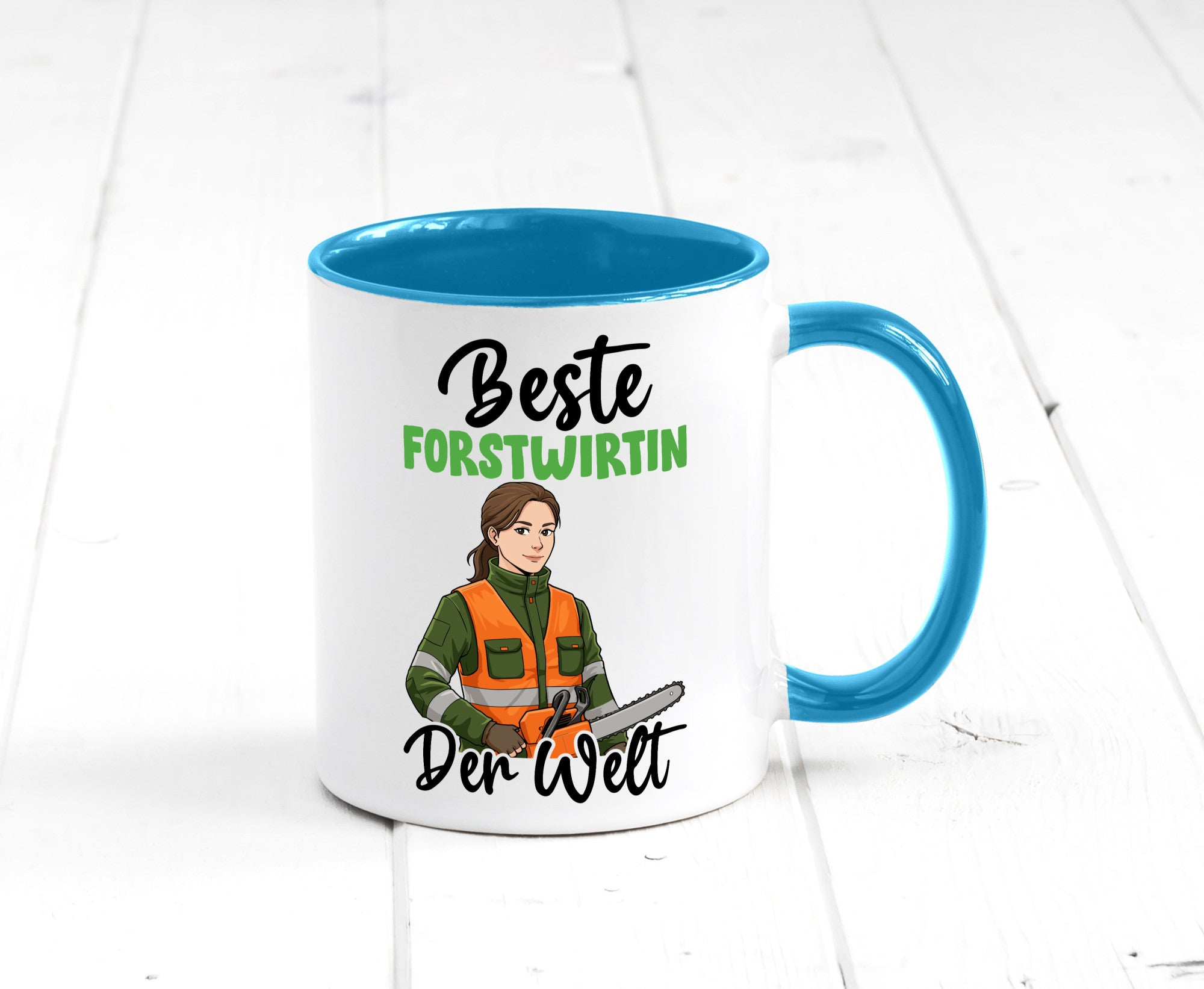 Beste Forstwirtin | Forst Wirtin v2 lustig Humor Geschenkidee Geschenk Tasse