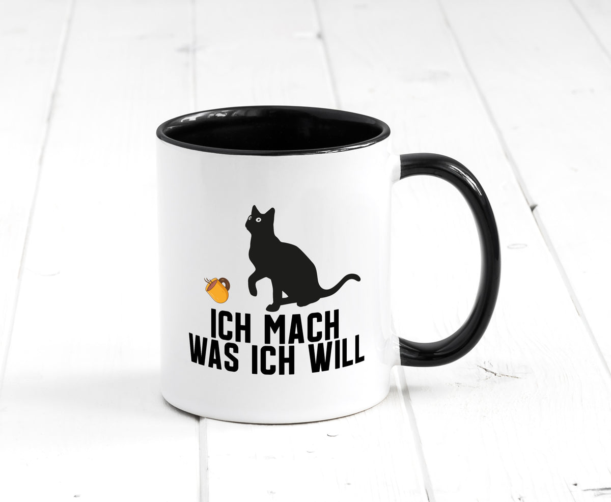 Ich mach was will | Katze Katzenliebhaber Egoist lustig Tierliebhaber Humor Tasse