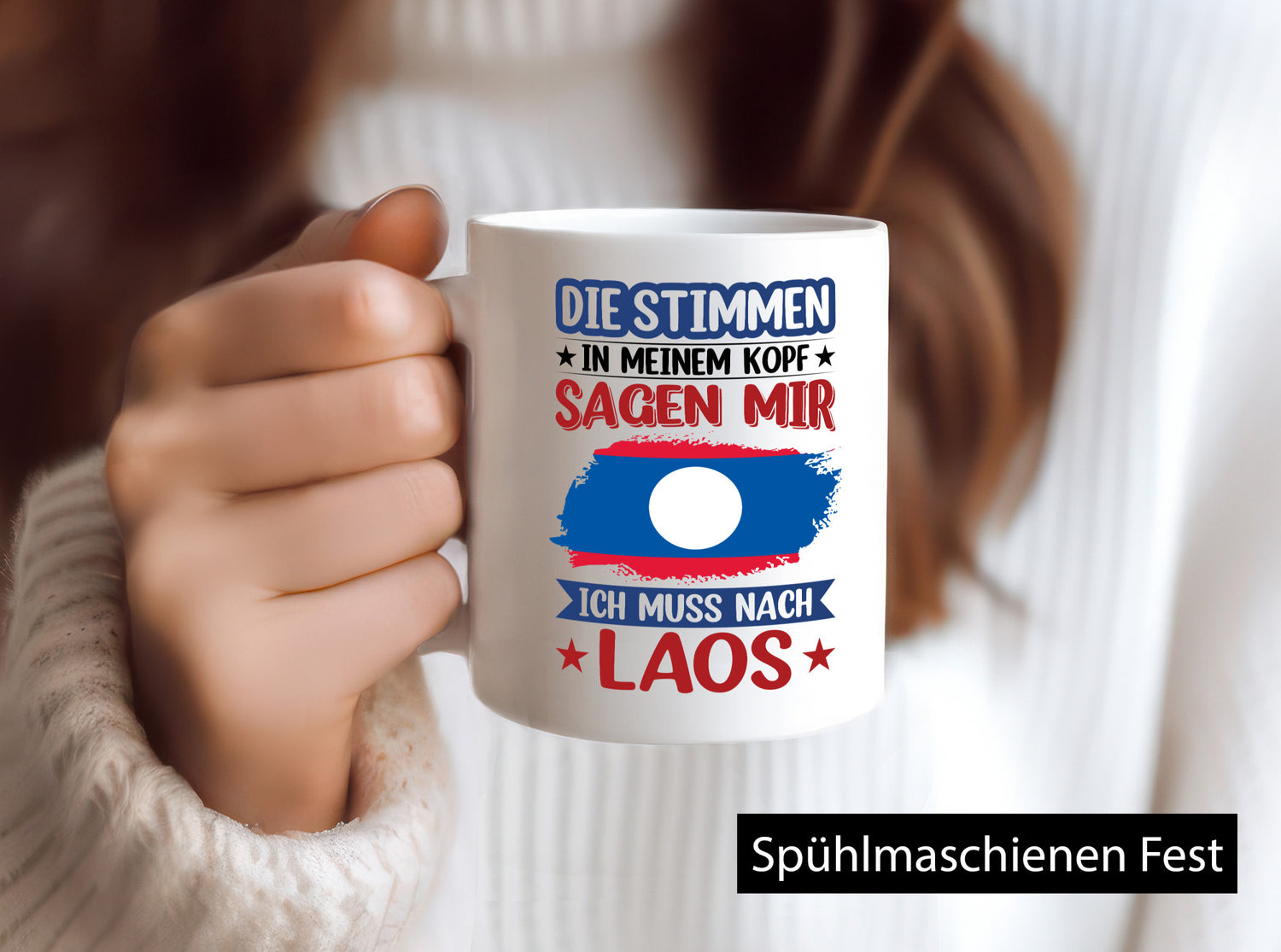 Laos | Urlaub Stimmen in meinem Kopf Traumland lustig Humor Geschenkidee
