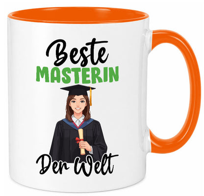 Beste Masterin | Student Uni Studium Humor Geschenkidee Tasse