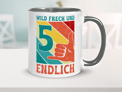 5. Geburtstag | 5 Jahre Wild und Frech Geschenk Geschenkidee lustiger Spruch