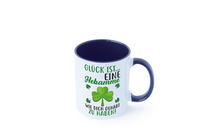 Hebamme Dankeschön | Dankes Tasse Kleeblätter Glück Humor Geschenkidee