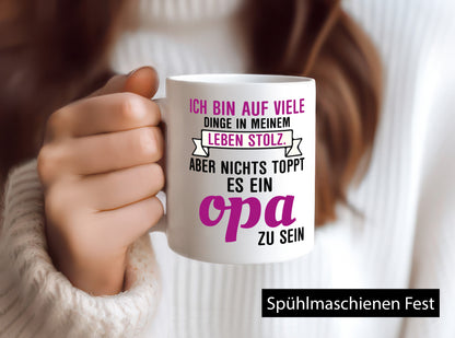Opa Tasse | Stolzer Großvater Vatertag Enkelkinder Geschenk Familie