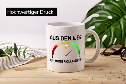 Aus dem Weg | Volltanken Bier Biertrinker Tacho lustig Humor Geschenkidee