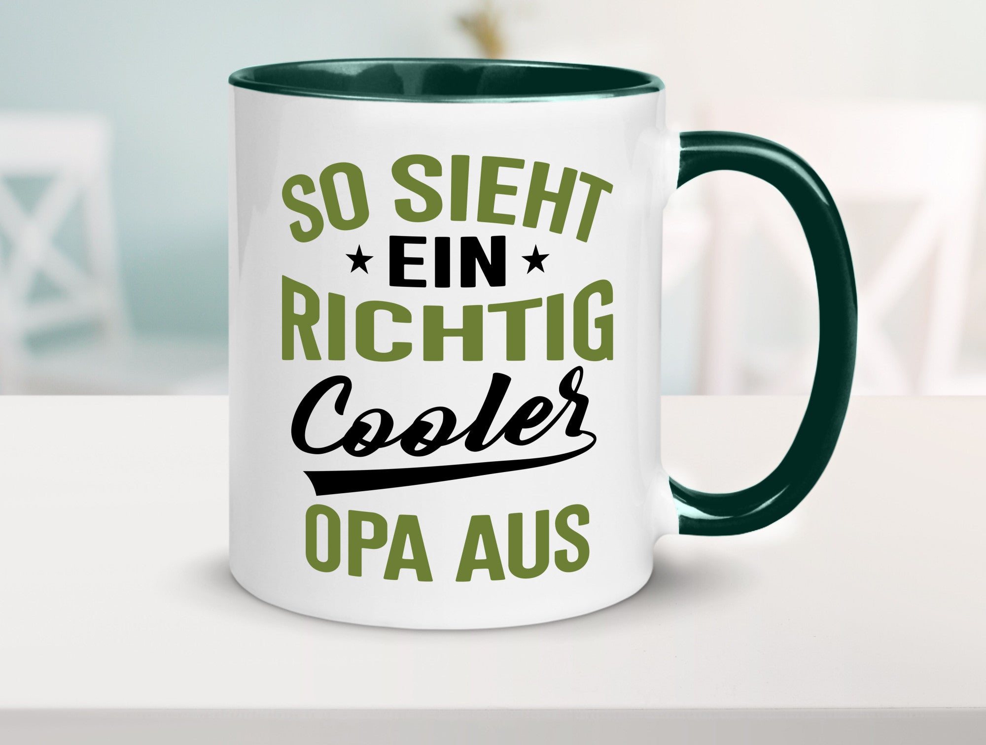 So sieht ein richtig Cooler Opa aus | Großvater Geschenkidee Familie Humor Tasse