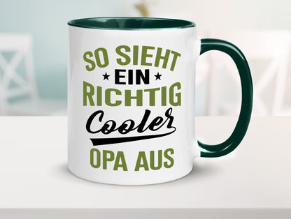 So sieht ein richtig Cooler Opa aus | Großvater Geschenkidee Familie Humor Tasse