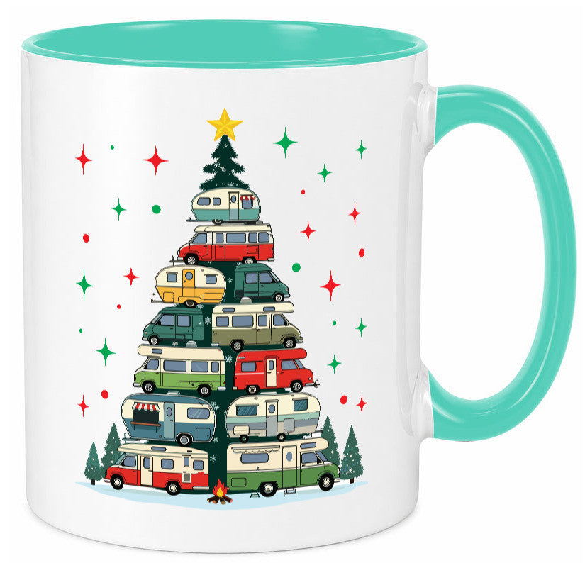 Camper | Camping Weihnachten Fahrzeuge Baumlichter v2 lustig Humor Geschenkidee