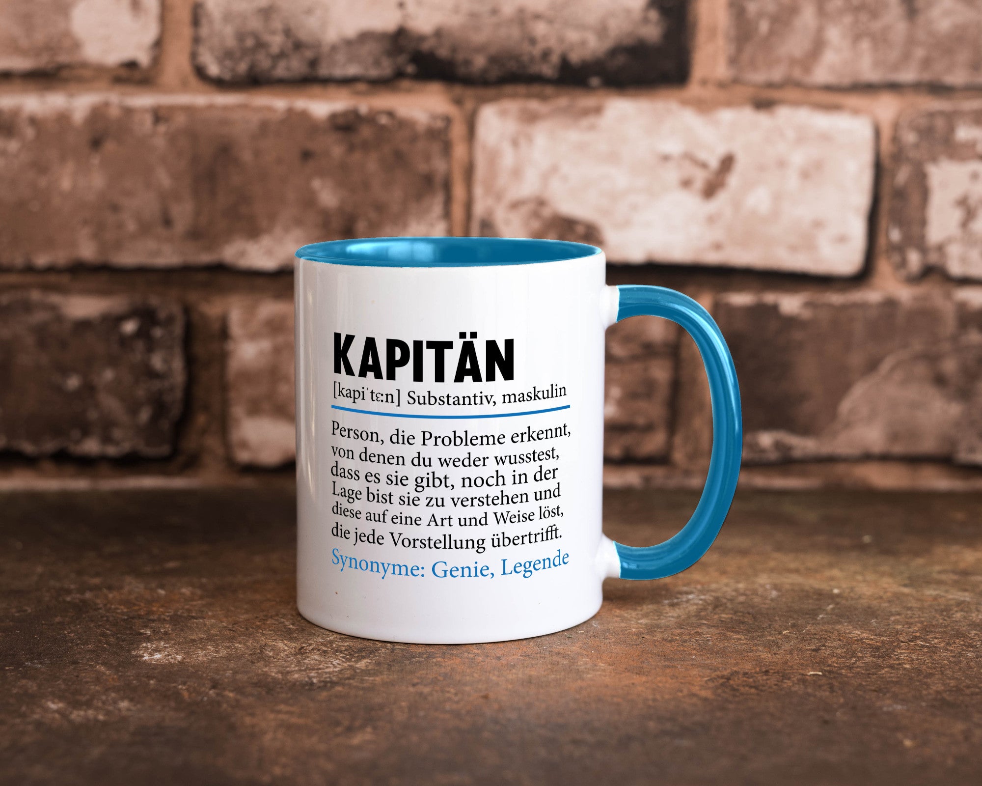 Kapitän | Spruch lustig Schiffskapitän Schiff Geschenk Humor Geschenkidee