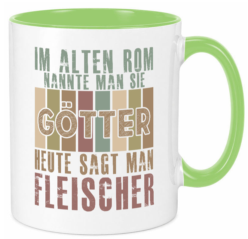 Heute sagt man: Fleischer | Schlachterei Humor Geschenkidee Tasse