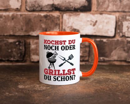 Grillst du schon? | Spruch Tasse Grillen Männer Geschenkidee Humor