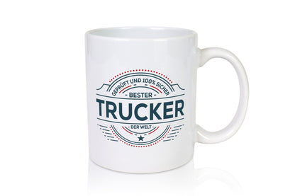 Geprüft und sicher: Trucker | LKW Fahrer Beruf lustiger Spruch Geschenk Arbeit