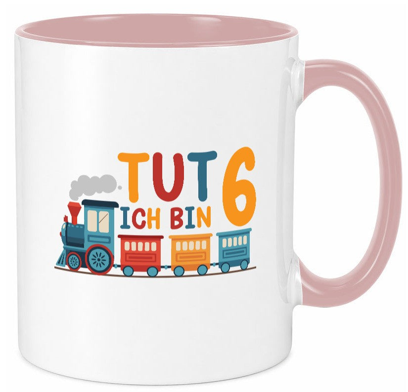 6. Geburtstag | 6 Jahre Eisenbahn Zug junge lustiger Spruch Geschenk Tasse