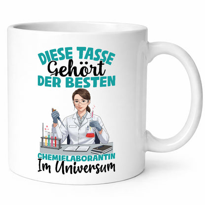 Im Universum: Chemielaborantin | Laborantin Chemie lustiger Spruch Geschenk