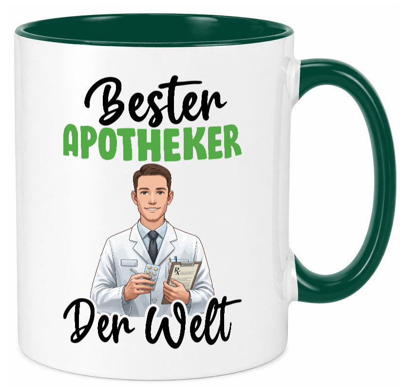 Bester Apotheker | Apotheke Pharmazie v2 Humor Geschenkidee Tasse