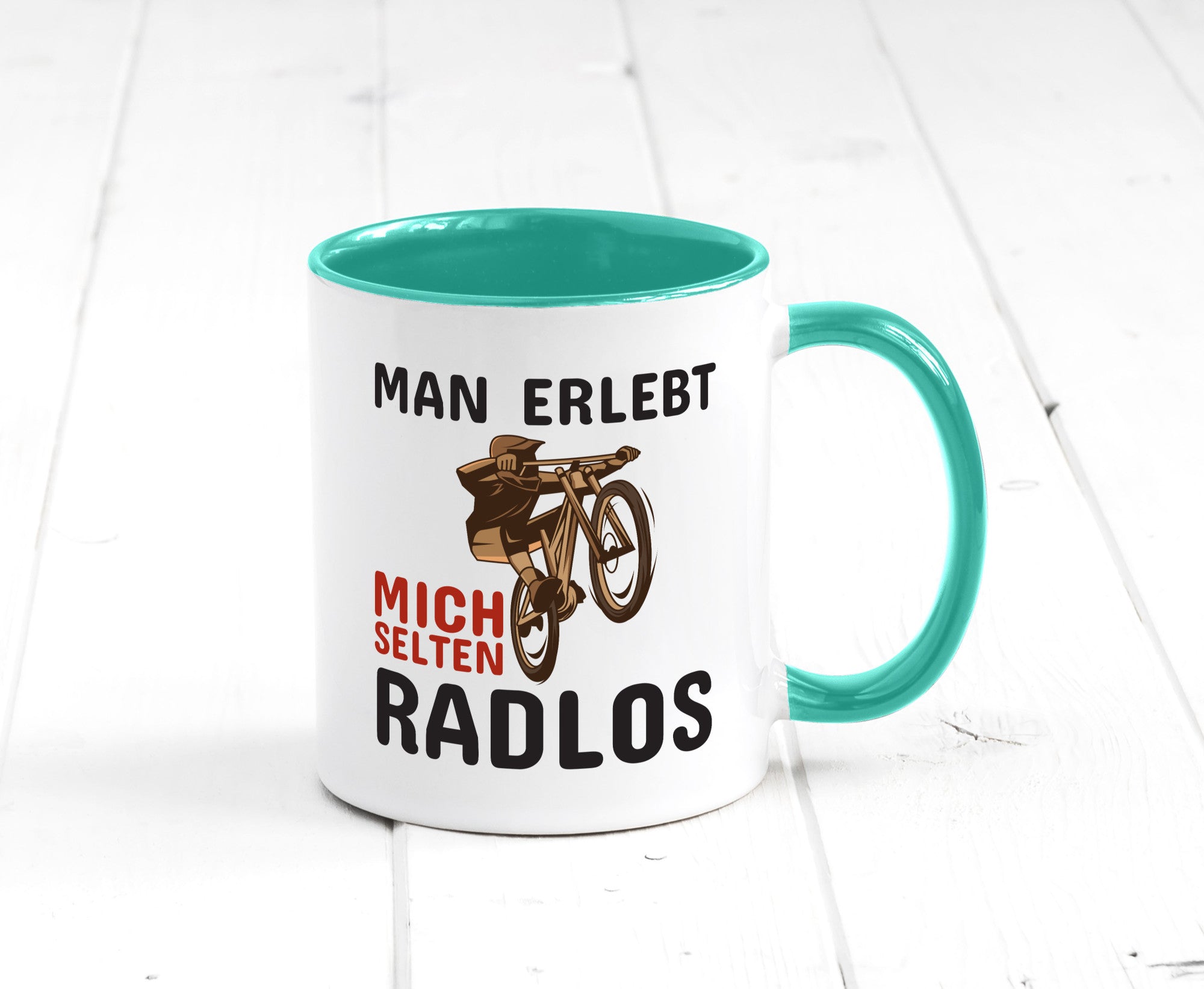 Selten Radlos | Spruchtasse Fahrrad Männer Humor lustiger Spruch Geschenk