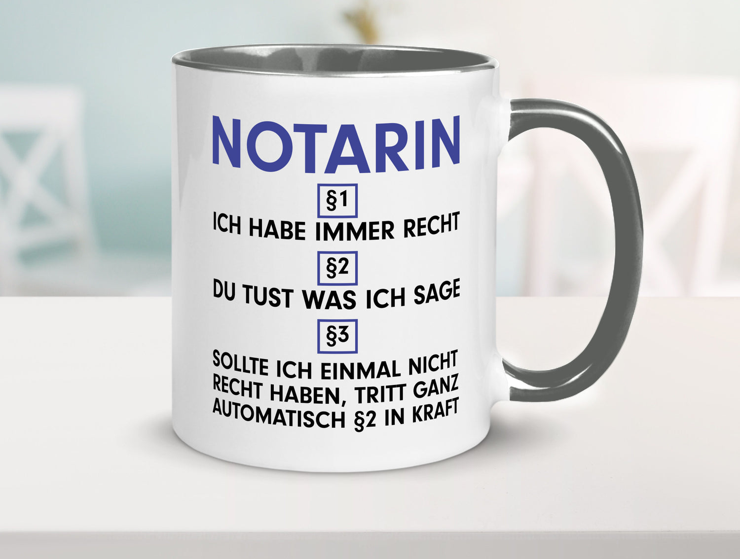 Ich habe immer Recht Notarin | Juristin v2 lustiger Spruch Geschenk Humor