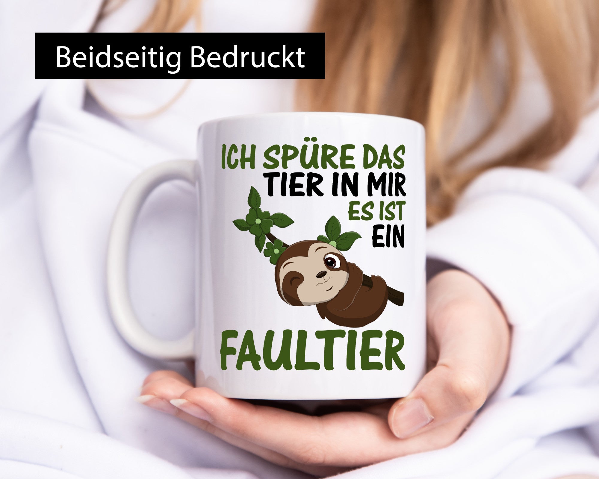 Ich spüre das Tier in mir | Faultier Faul sein lustig Tierliebhaber Humor