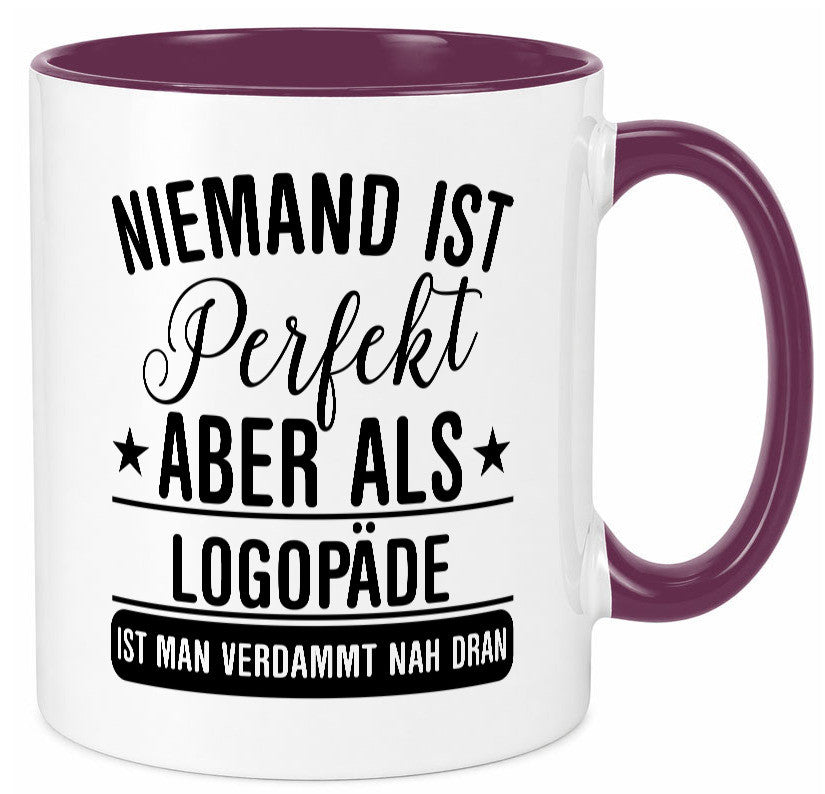 Verdammt nah dran: Logopäde | Sprachtherapie lustig Humor Geschenkidee Geschenk