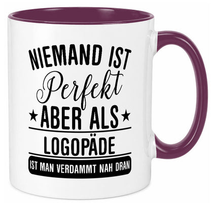 Verdammt nah dran: Logopäde | Sprachtherapie lustig Humor Geschenkidee Geschenk