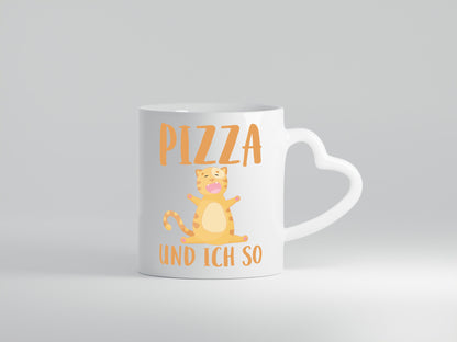 Pizza und ich so Geschenk Humor Geschenkidee lustiger Spruch Tasse