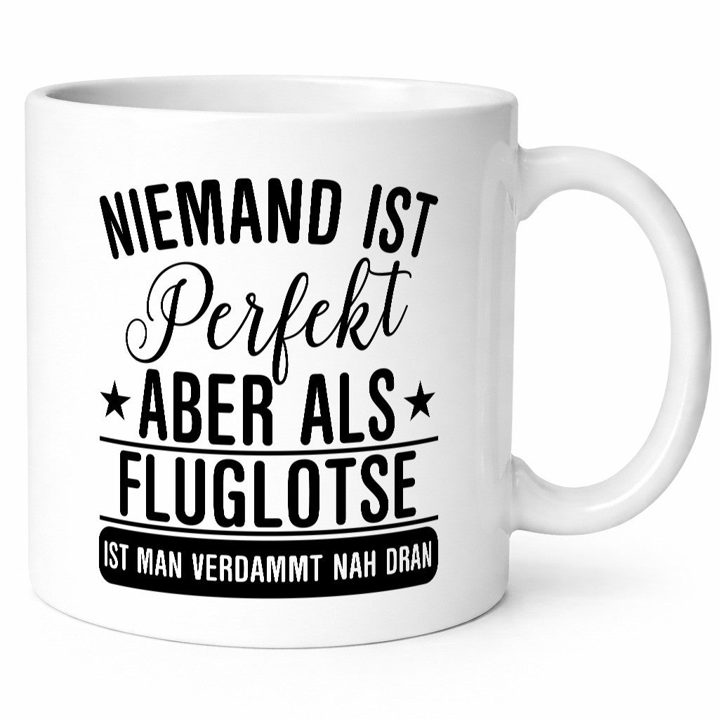 Verdammt nah dran: Fluglotse | Flugverkehr Flughafen Geschenkidee Humor Tasse