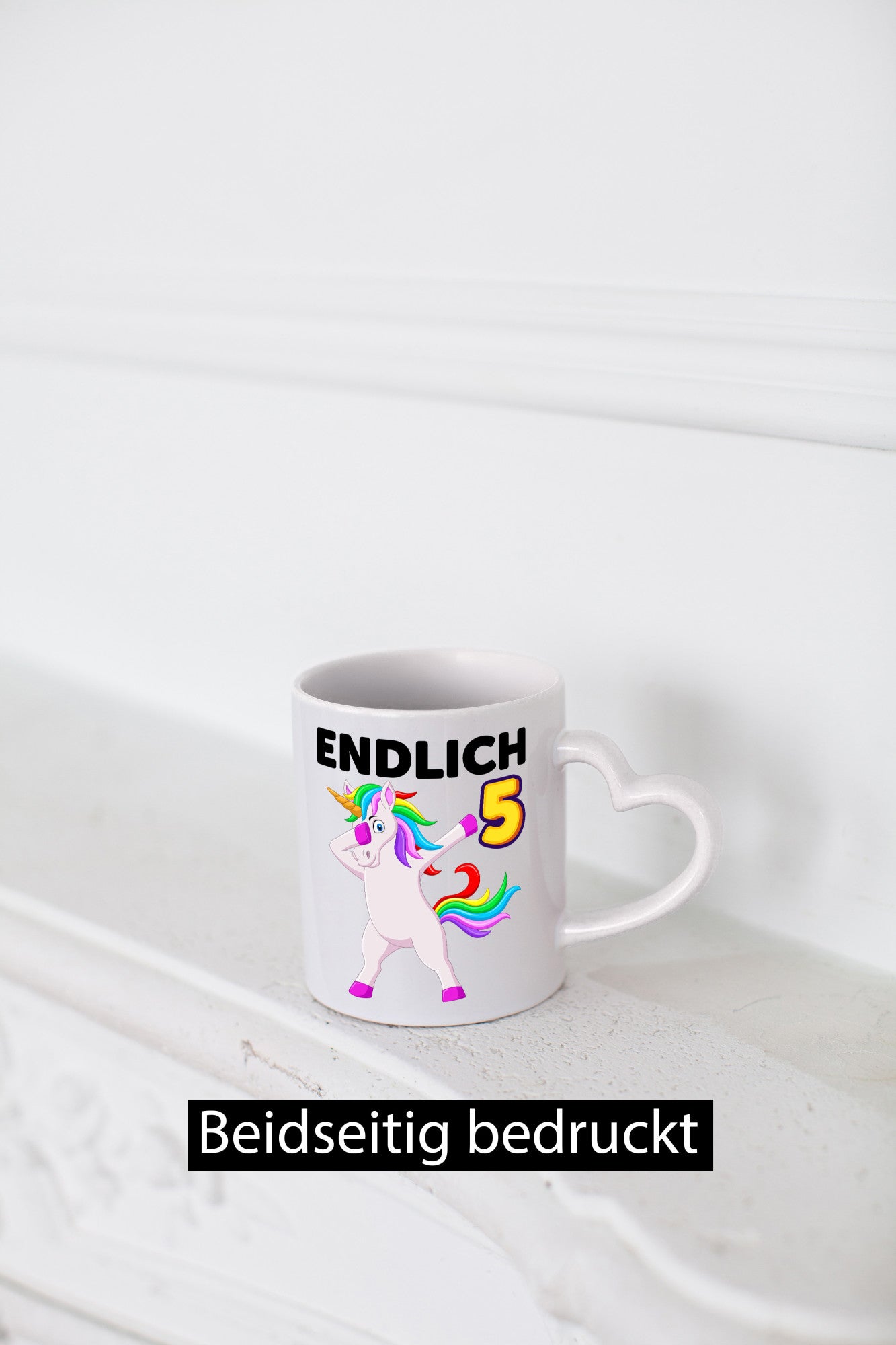 5. Geburtstag | endlich 5 Jahre Einhorn Mädchen lustiger Spruch Geschenk