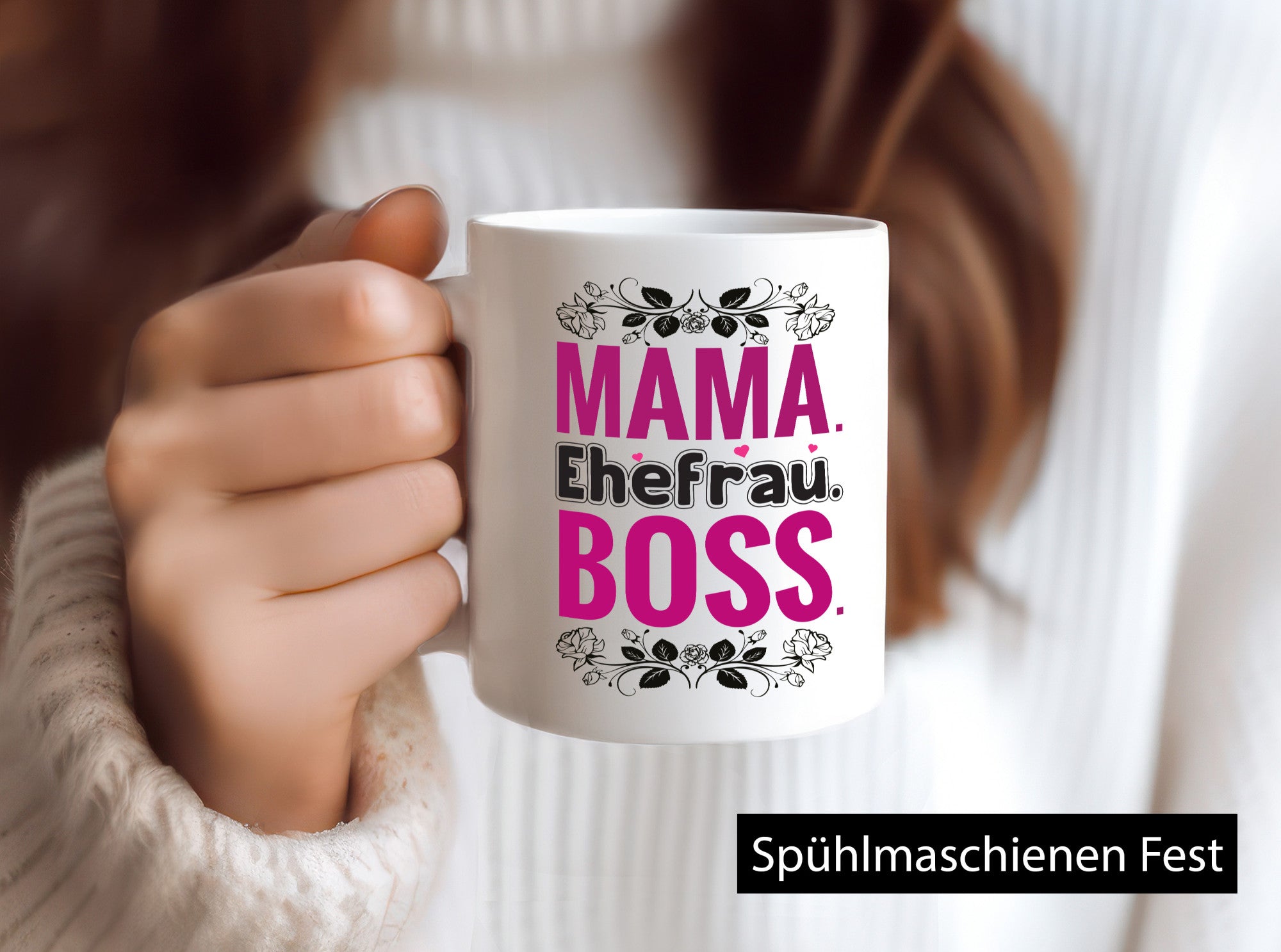Mama. Ehefrau. Boss. | Frauen Tasse Muttertag lustiger Spruch Geschenk Familie