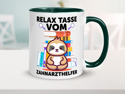 Relax Tasse: Zahnarzthelfer | Zahnmedizin lustig Humor Geschenkidee Geschenk