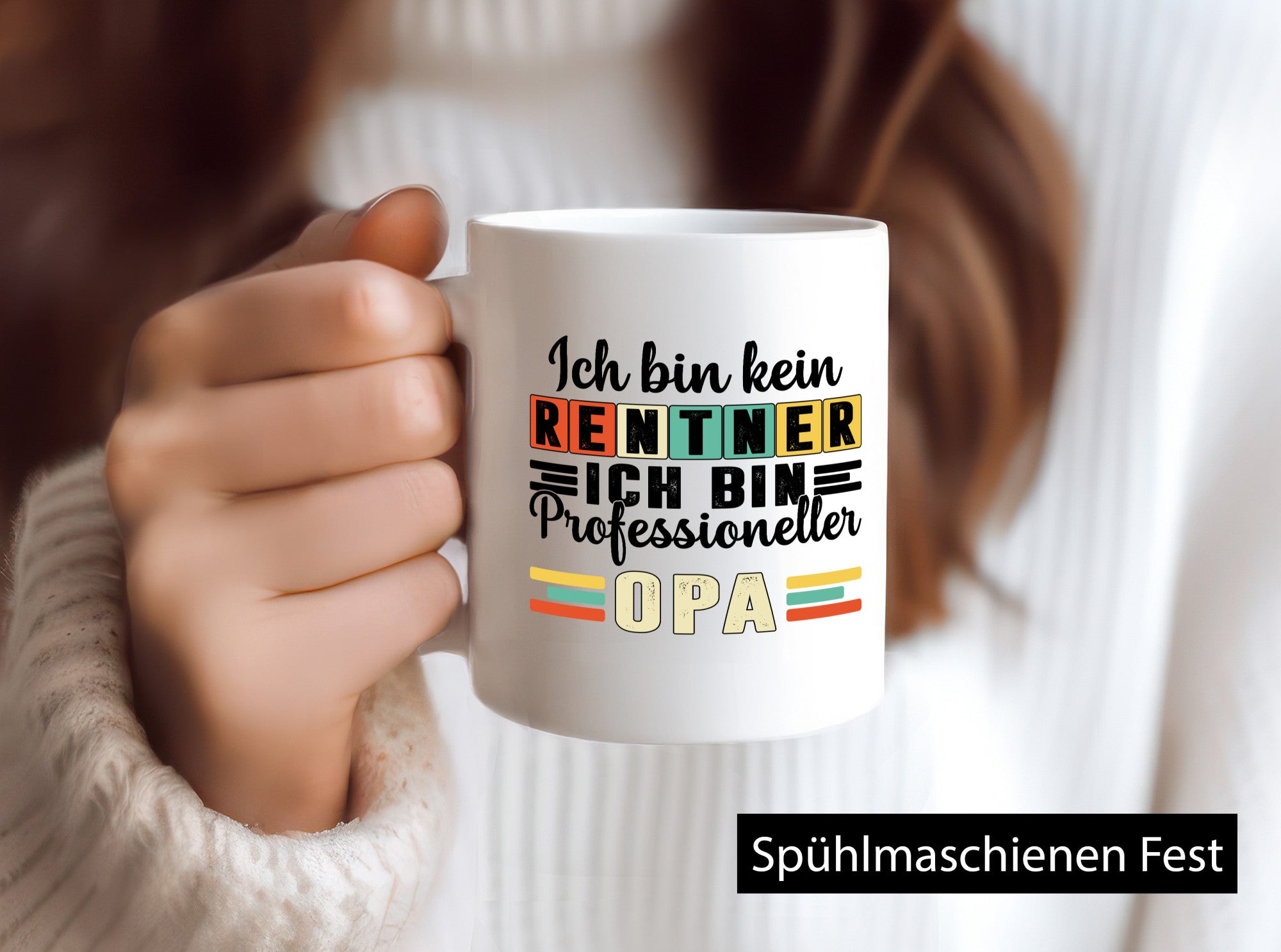 Bin kein Rentner Profesioneller Opa | Großvater Humor Familie Geschenkidee Tasse
