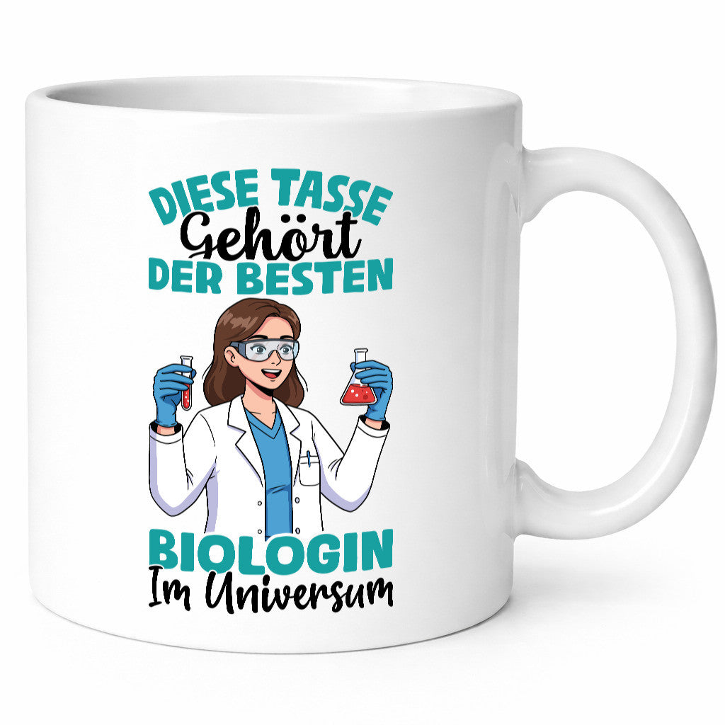 Im Universum: Biologin | Biologie Naturforscherin Geschenkidee Humor Tasse